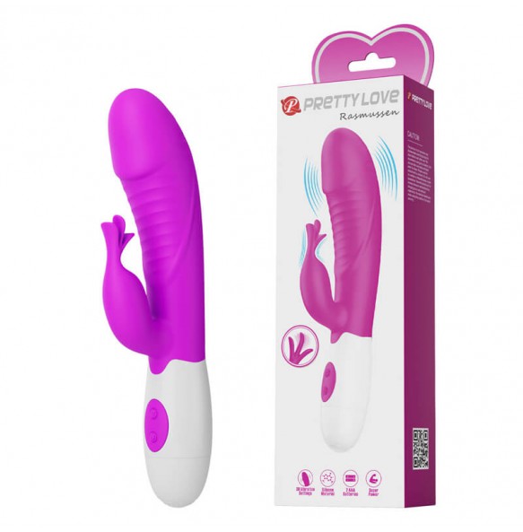Pretty Love - Rasmussen Powerful Vibrating Massager Wand (Battery - Red Rose) Pretty Love - Rasmussen Powerful Vibrating Massager Wand (Battery - Red Rose)